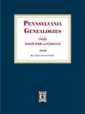 cover image of PENNSYLVANIA GENEALOGIES